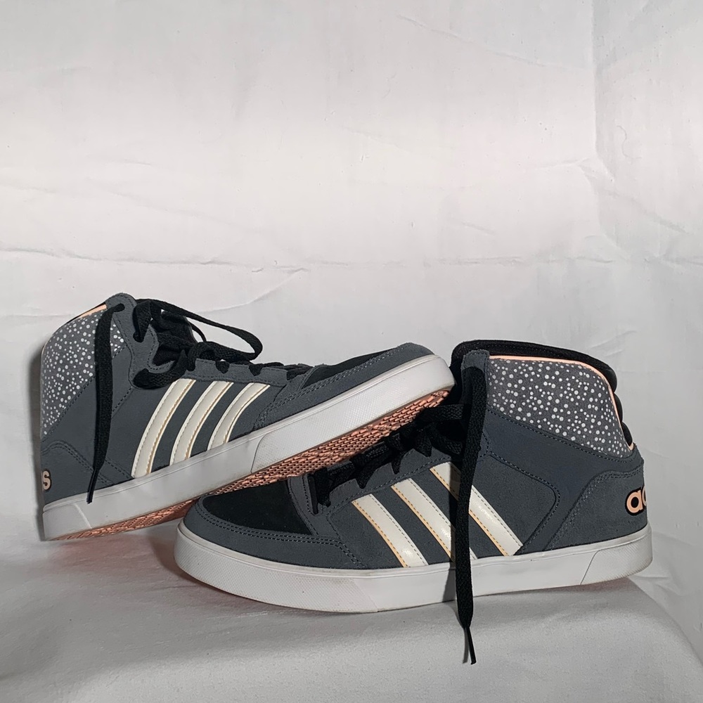 Adidas women’s hi-top sneakers — size 9